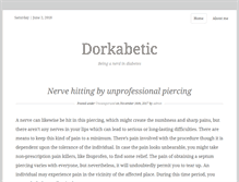 Tablet Screenshot of dorkabetic.com